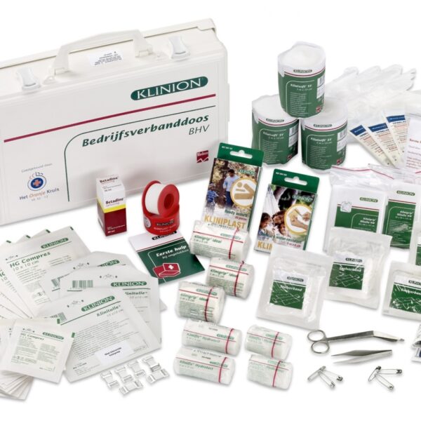 Klinion verbanddoos Bedrijfshulpverlening  40x28x10 cm  160115    1 stuk