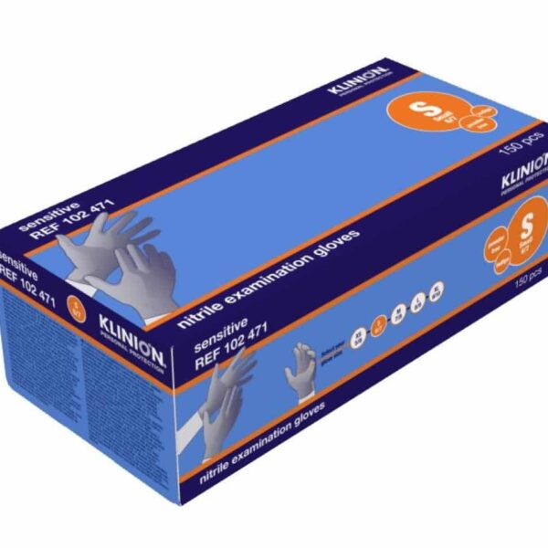 KLINION PERSONAL PROTECTION SENSITIVE NITRILE INDIGO  S   150 stuks