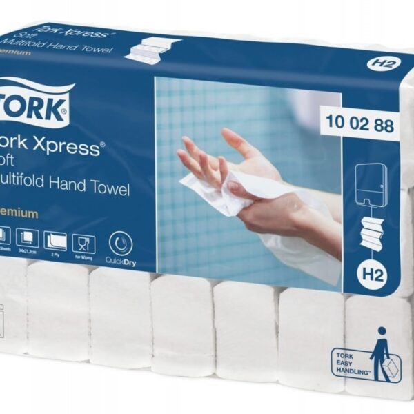 TORK INTERGEVOUWEN HANDDOEK - H2 34x21 cm  wit  2100 stuks