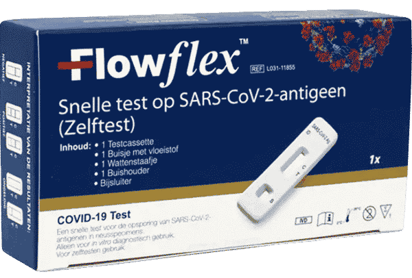 Flowflex SARS-CoV-2 Antigeen Corona sneltest (zelftest), per stuk