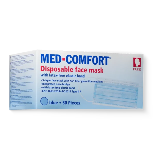 Med-Comfort Type IIR Mondmasker Diverse Kleuren 100 stuks